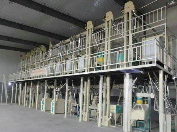 陜西渭南80噸級面粉加工機械客戶生產現場(圖)